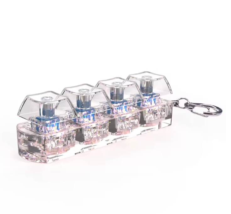LED Keyboard Key Chain Stress Relief